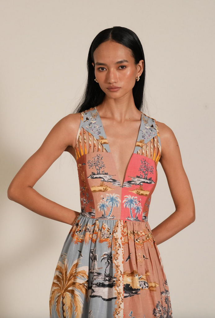 RANNA GILL OCTAVIA MIDI DRESS