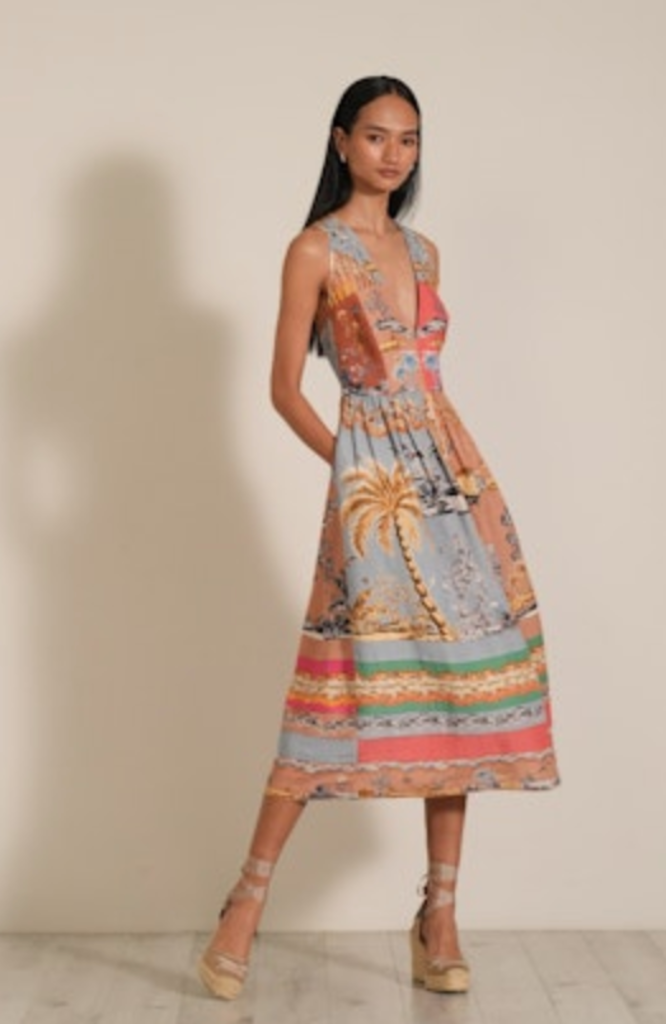 RANNA GILL OCTAVIA MIDI DRESS