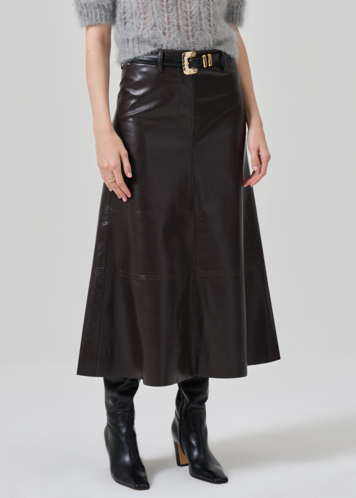 CITIZENS OF HUMANITY CASSIA LEATHER SKIRT