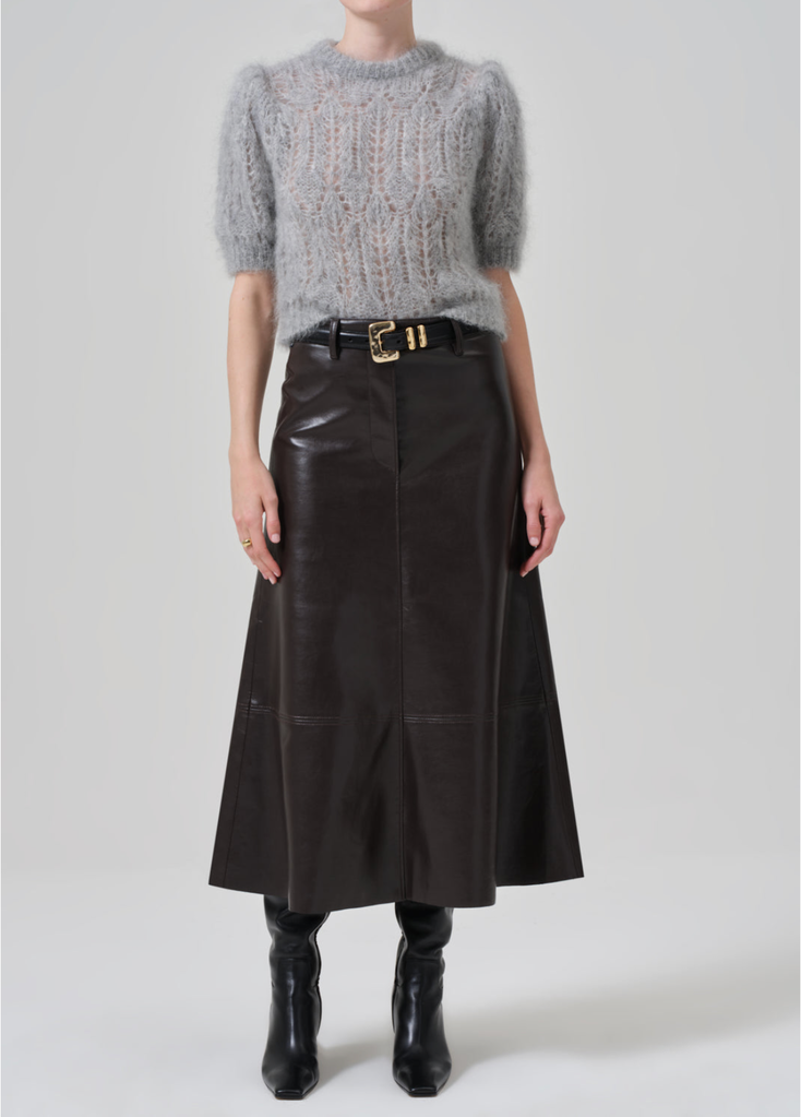CITIZENS OF HUMANITY CASSIA LEATHER SKIRT
