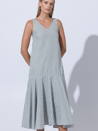 LUSANA JUSTIN POPLIN MIDI DRESS