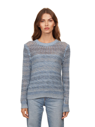 MARLED MESH CREW SWEATER