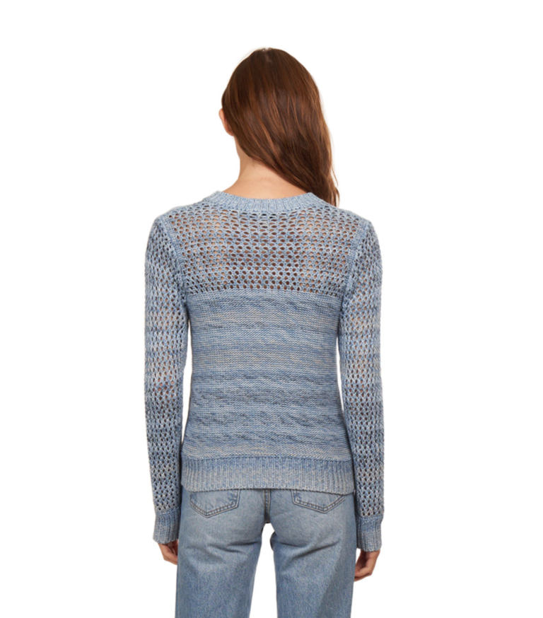 MARLED MESH CREW SWEATER