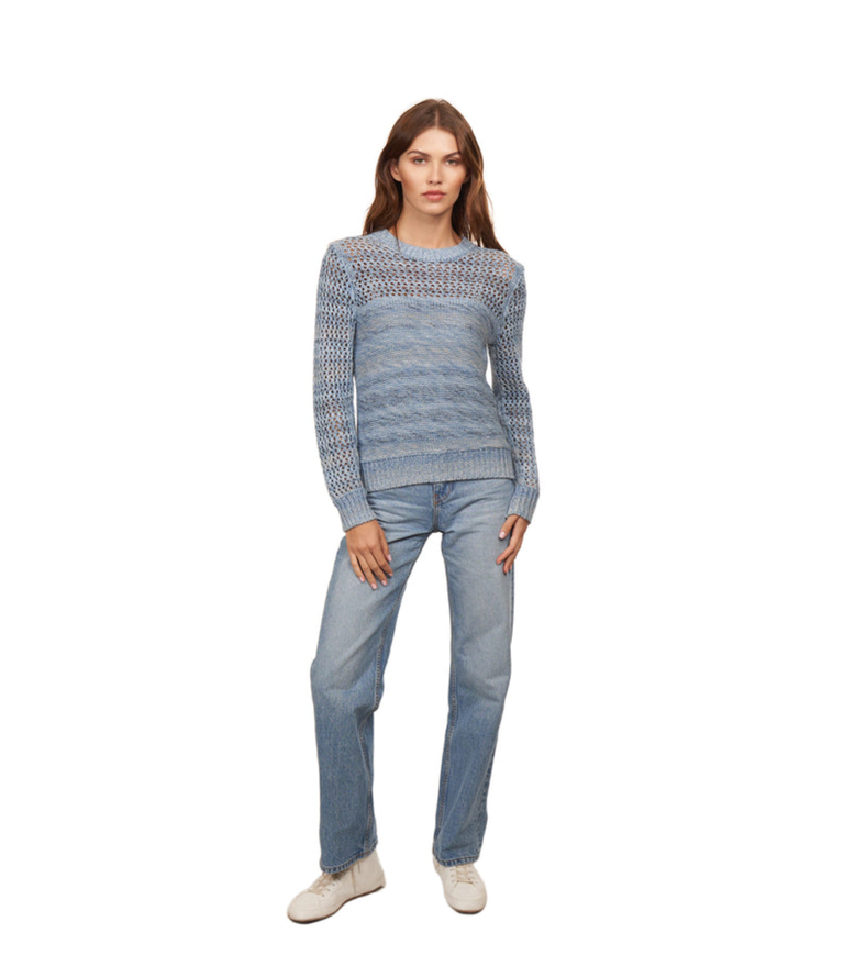 MARLED MESH CREW SWEATER