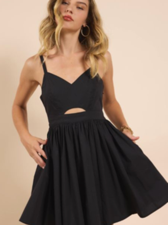 SADIE&SAGE SHADES ON FRONT CUTOUT MINI DRESS