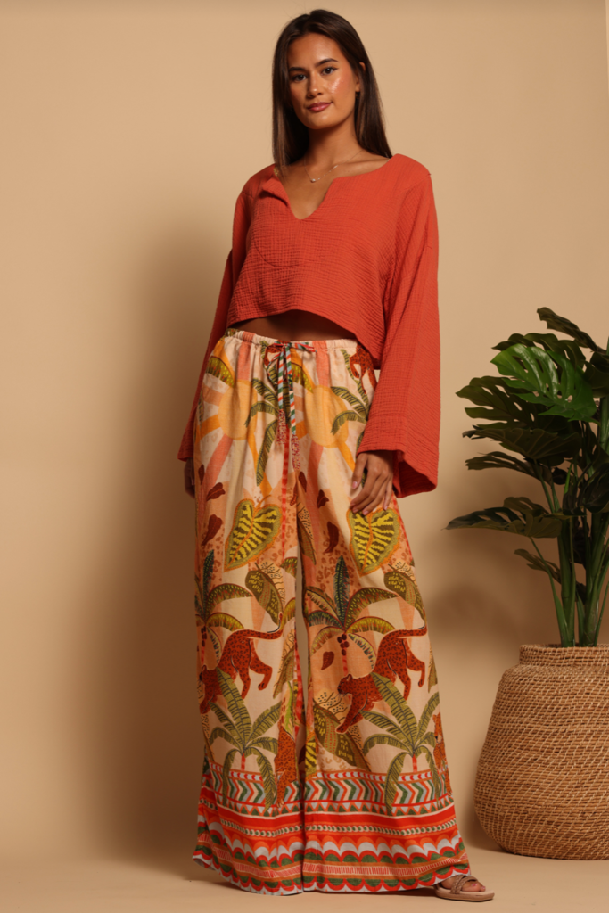 SHORE BEADED BEACH PANT