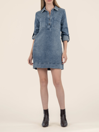 KUT ANIKA DENIM DRESS