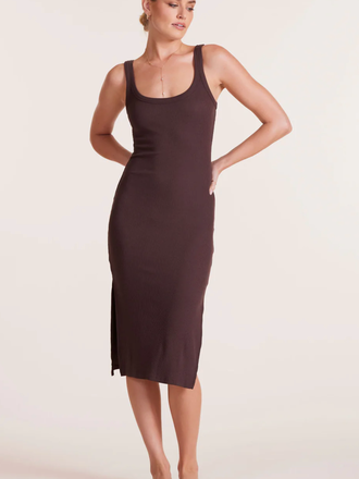 MIDI TANK DRESS W/ SLITS