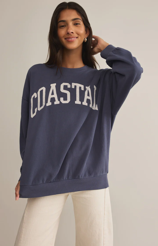 Z SUPPLY GRAPHICS COASTAL SUNDAY SWEATSHIRT