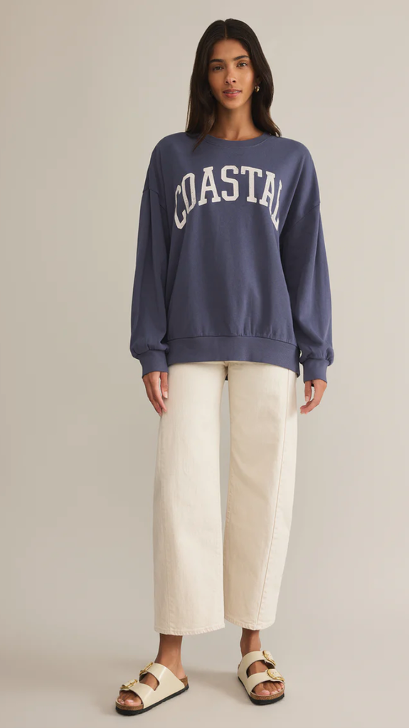 Z SUPPLY GRAPHICS COASTAL SUNDAY SWEATSHIRT