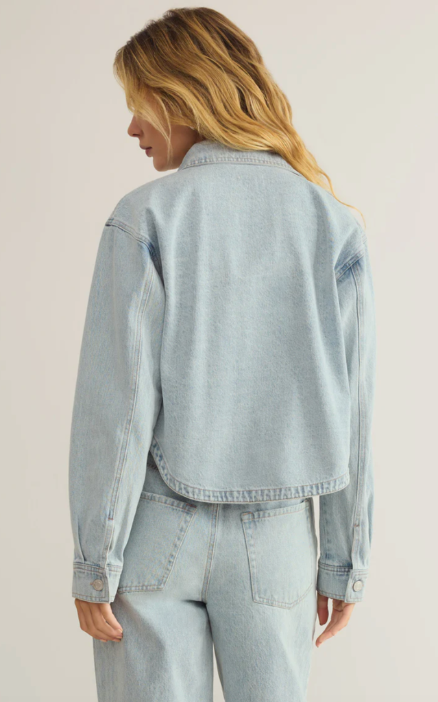 Z SUPPLY ALL DAY CROPPED DENIM JACKET