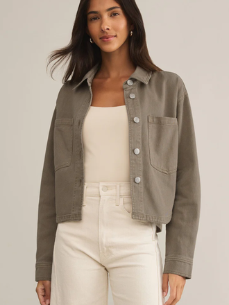 Z SUPPLY ALL DAY CROPPED DENIM JACKET