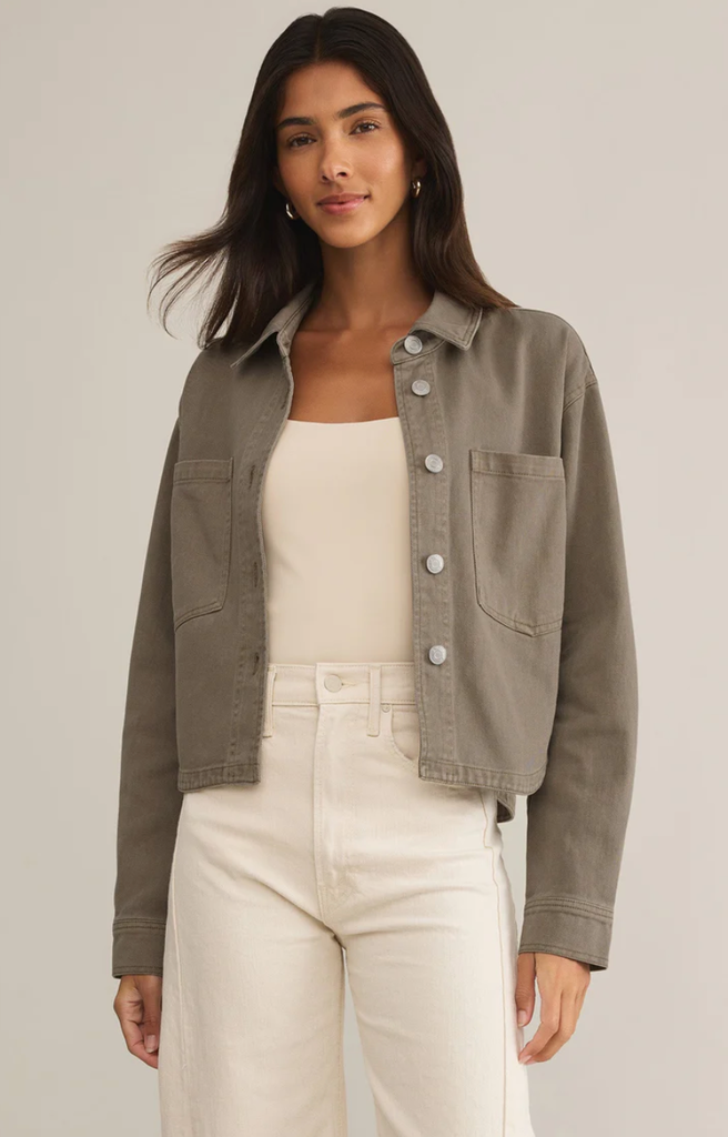 Z SUPPLY ALL DAY CROPPED DENIM JACKET