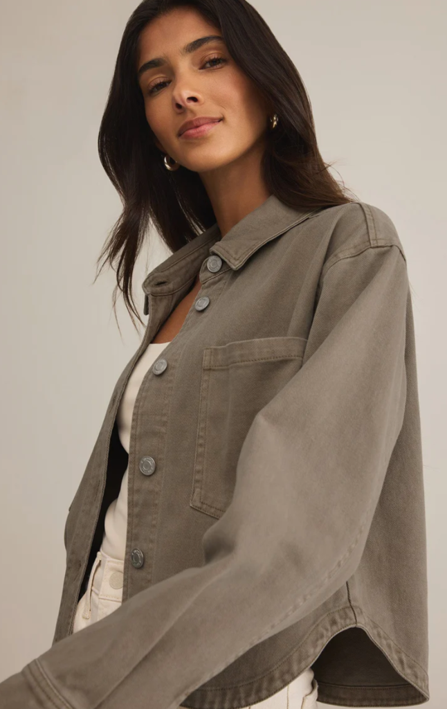 Z SUPPLY ALL DAY CROPPED DENIM JACKET