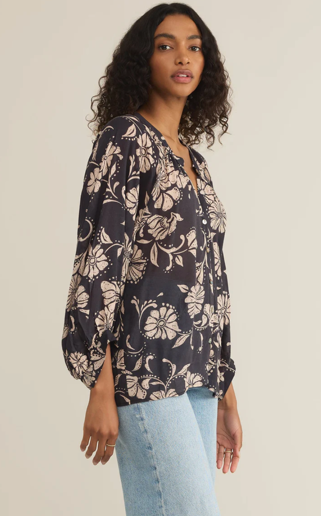 Z SUPPLY WREN ARI FLORAL BLOUSE