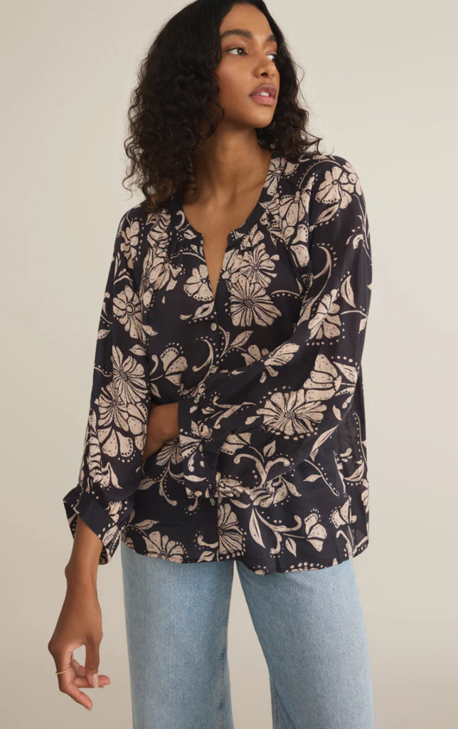 Z SUPPLY WREN ARI FLORAL BLOUSE