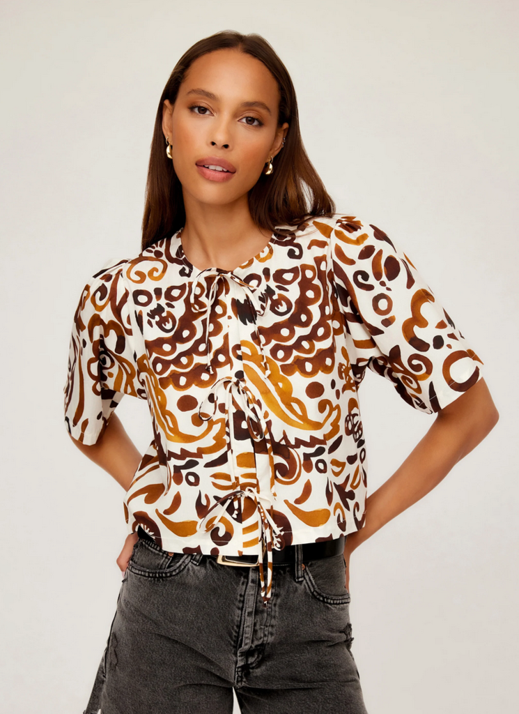 FIFTEEN TWENTY NADINE BOW DETAIL TOP