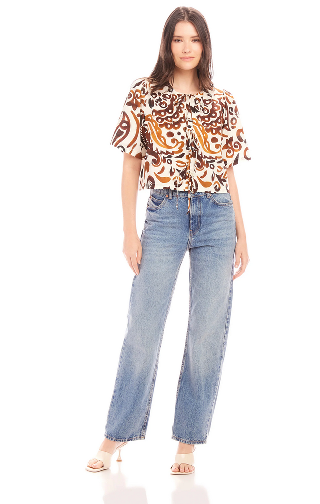 FIFTEEN TWENTY NADINE BOW DETAIL TOP
