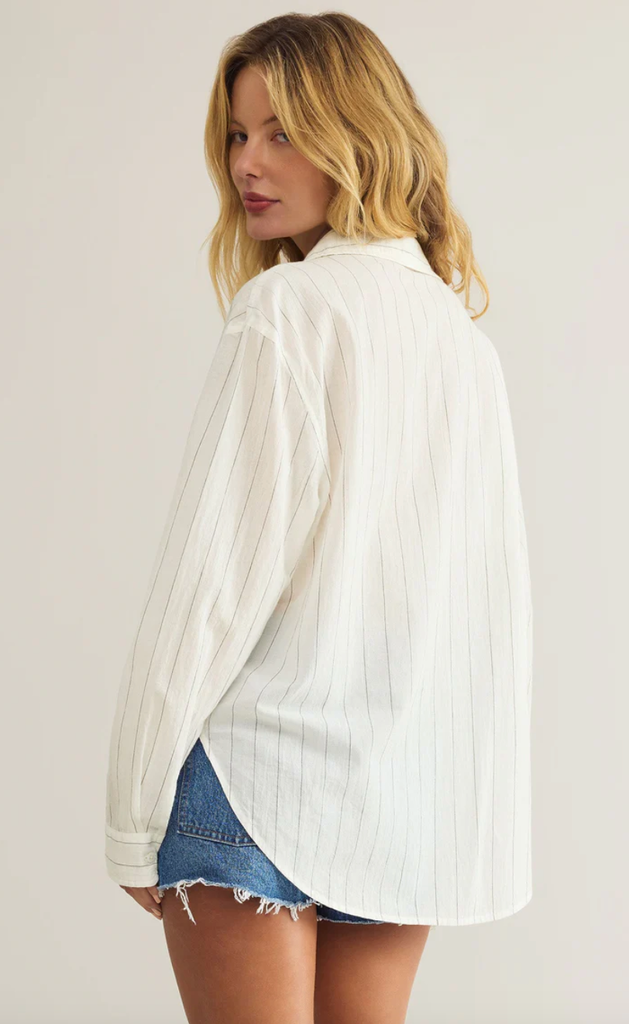 Z SUPPLY SEAPORT STRIPED BUTTON UP SHIRT
