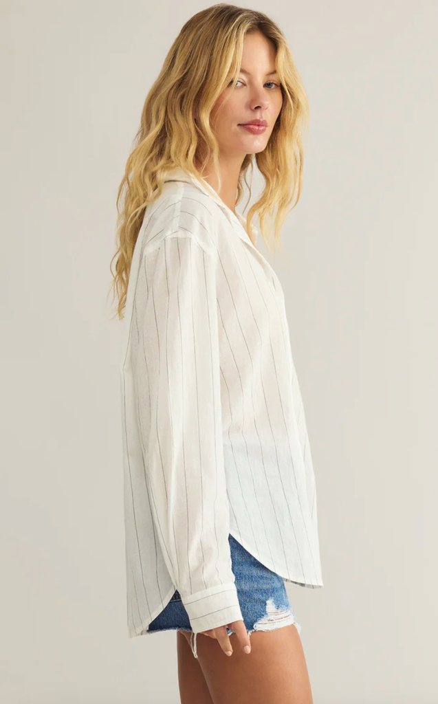 Z SUPPLY SEAPORT STRIPED BUTTON UP SHIRT