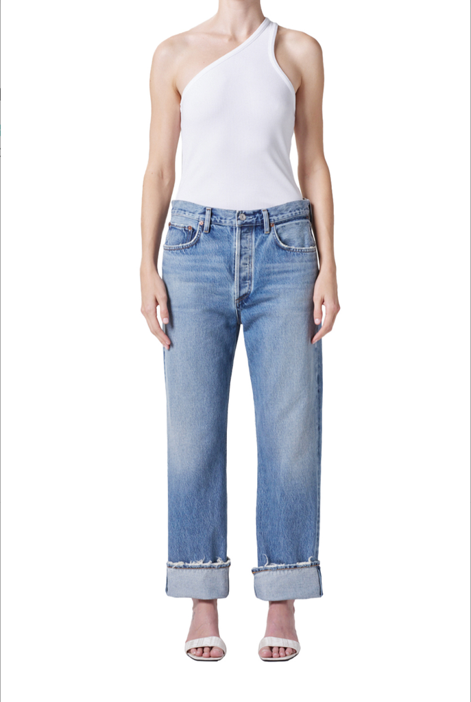 AGOLDE FRAN LOW SLUNG EASY STRAIGHT JEAN