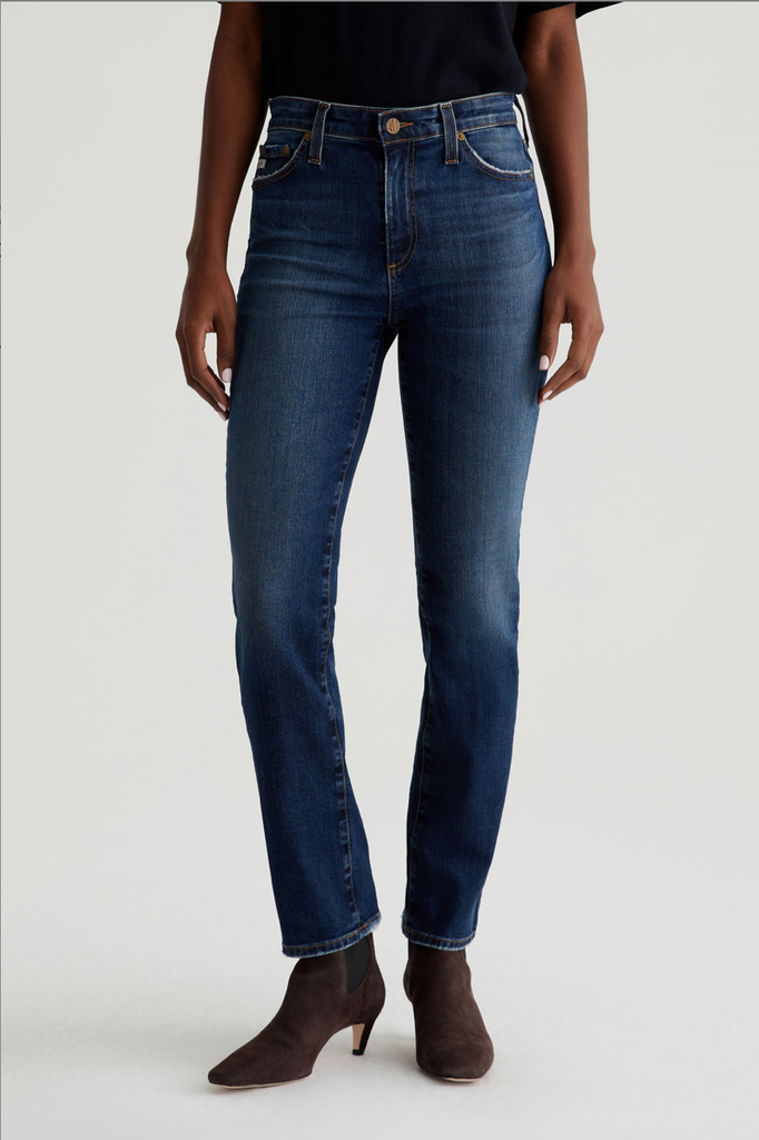 AG JEANS MARI MID RISE SLIM STRAIGHT JEAN