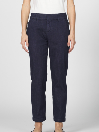 DEAR JOHN HAMPTON MID RISE TROUSER CUT ANKLE PANT