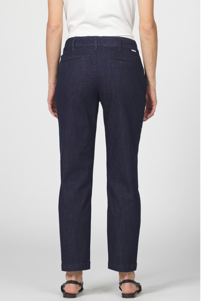 DEAR JOHN HAMPTON MID RISE TROUSER CUT ANKLE PANT