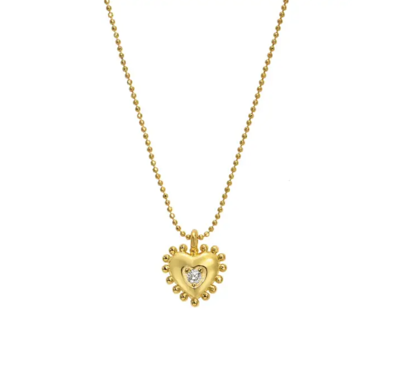 SAHIRA COURTNEY HEART NECKLACE