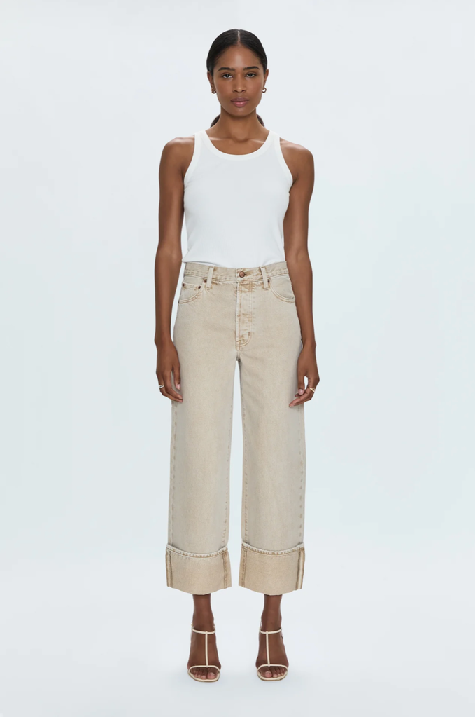PISTOLA RYDER HIGH RISE CUFFED STRAIGHT JEAN