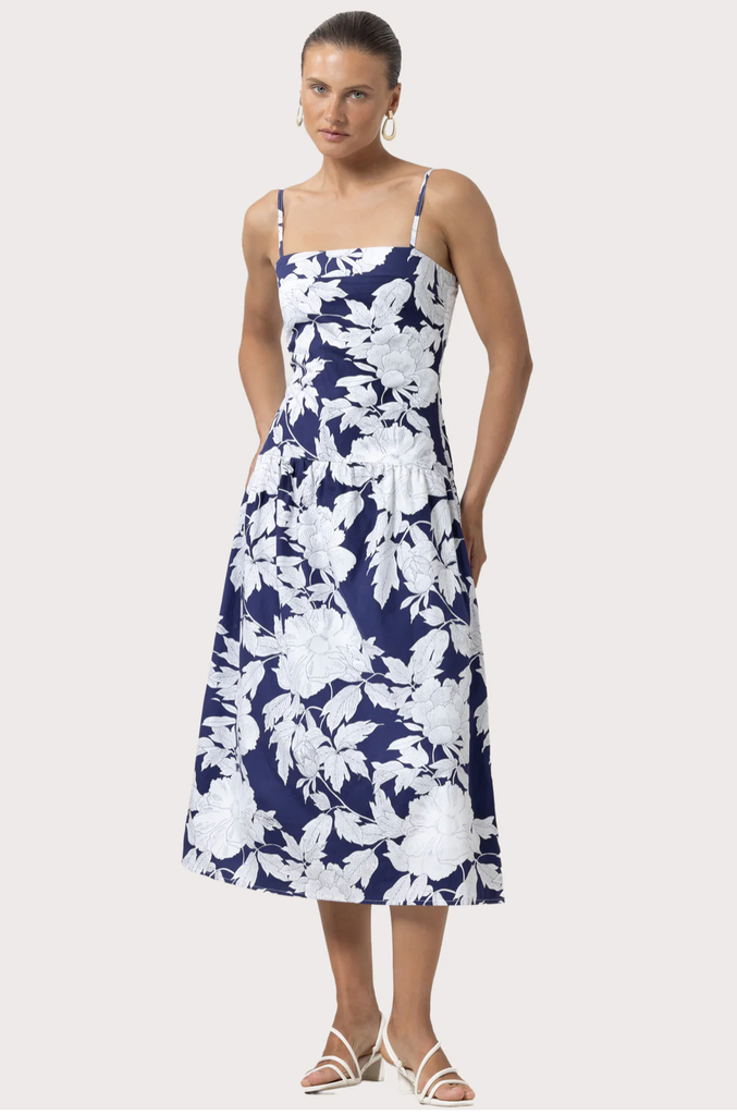 LUSANA ALEX POPLIN DRESS
