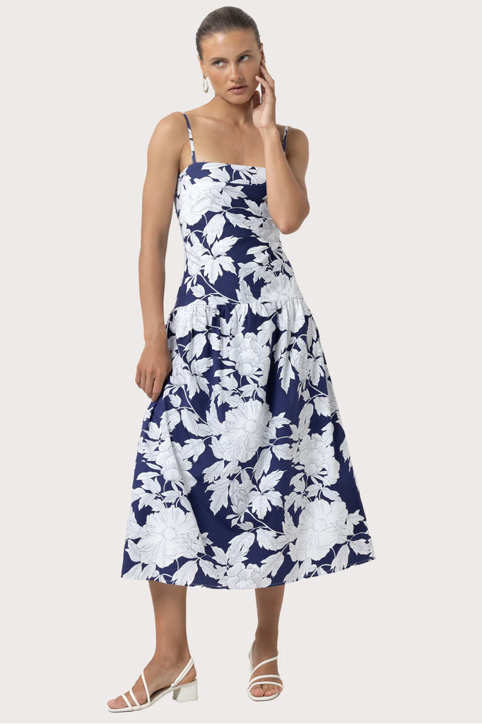 LUSANA ALEX POPLIN DRESS