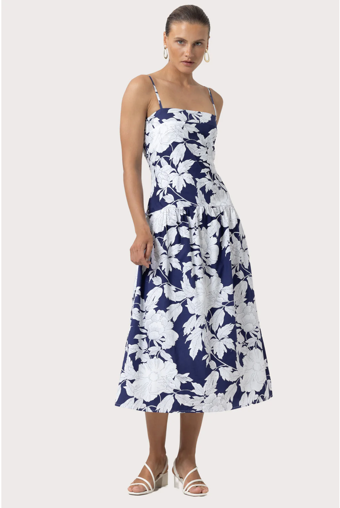 LUSANA ALEX POPLIN DRESS