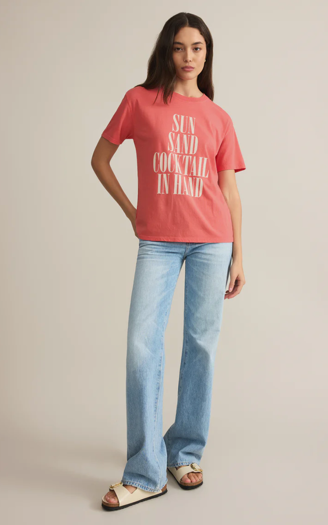 Z SUPPLY GRAPHICS SUN & SAND BOYFRIEND TEE