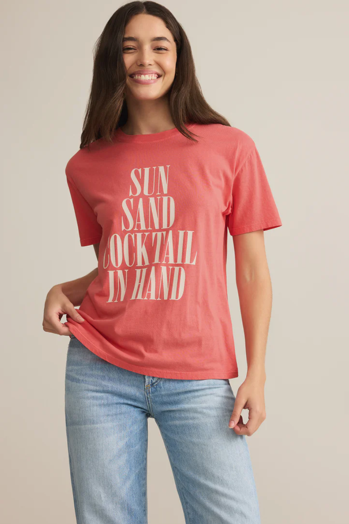 Z SUPPLY GRAPHICS SUN & SAND BOYFRIEND TEE