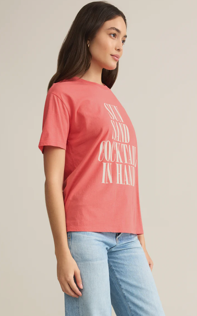 Z SUPPLY GRAPHICS SUN & SAND BOYFRIEND TEE