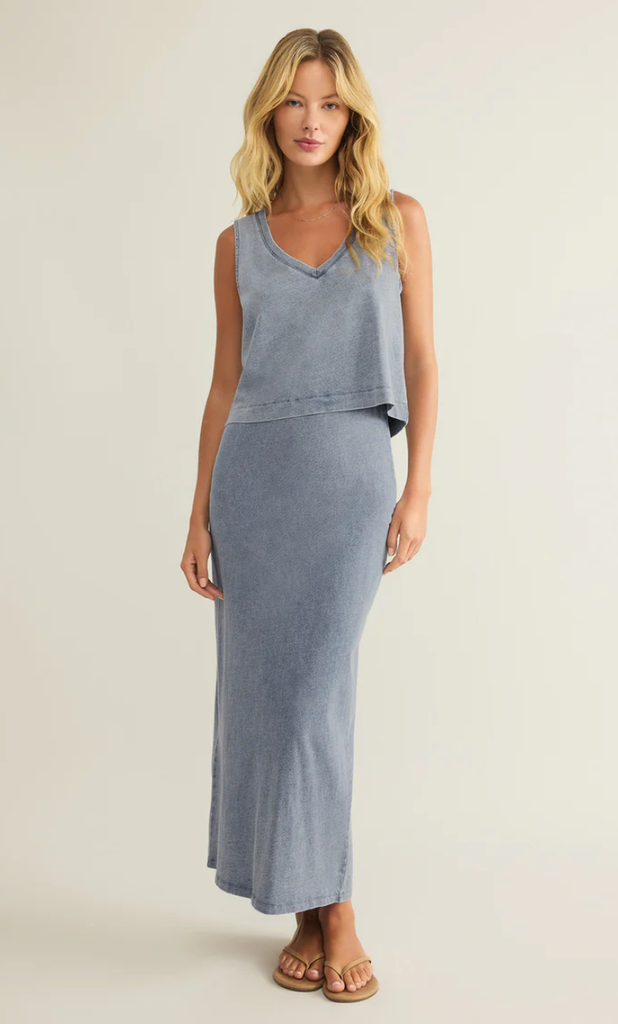 Z SUPPLY SLOANE V-NECK DENIM TOP