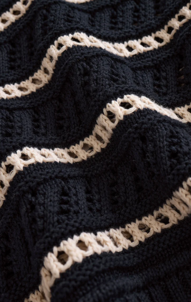 Z SUPPLY ESTERO STRIPE CROPPED SWEATER