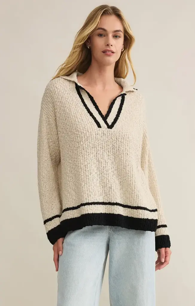 Z SUPPLY HAMMOND POLO SWEATER