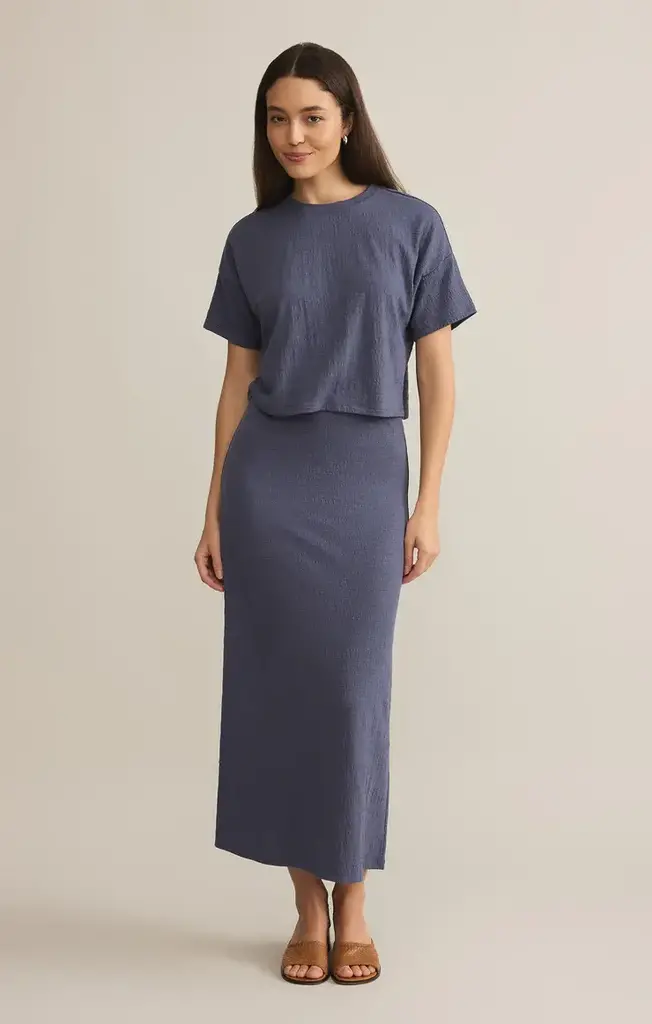 Z SUPPLY DELAVINE TEXTURED MIDI SKIRT