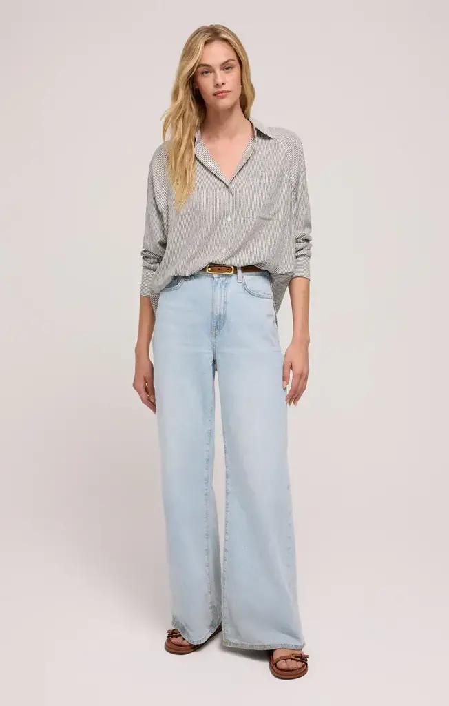 Z SUPPLY THE PERFECT LINEN STRIPE TOP
