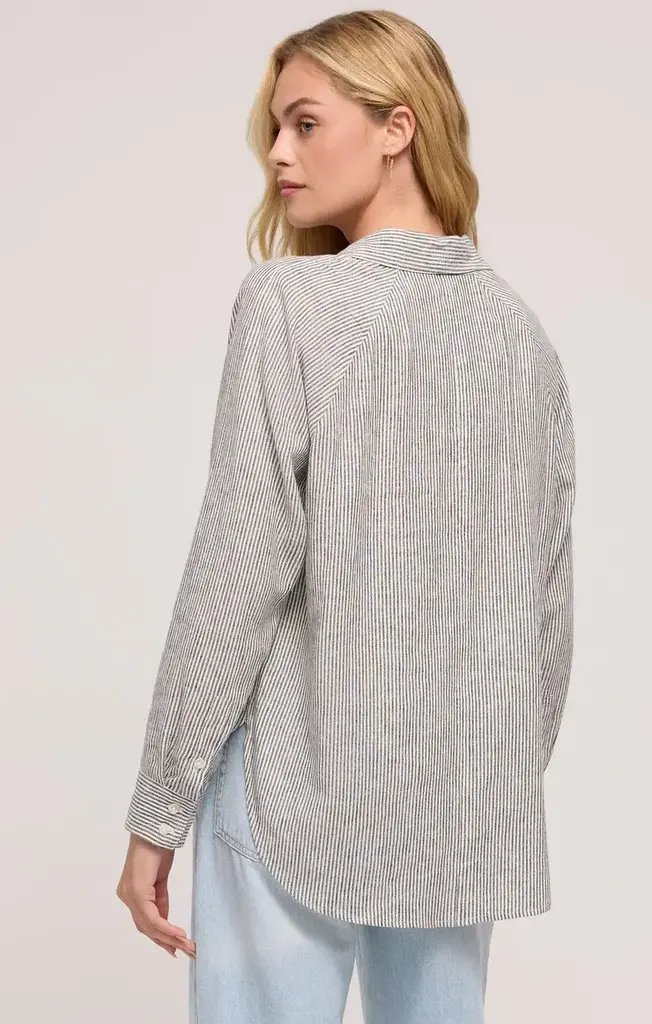 Z SUPPLY THE PERFECT LINEN STRIPE TOP