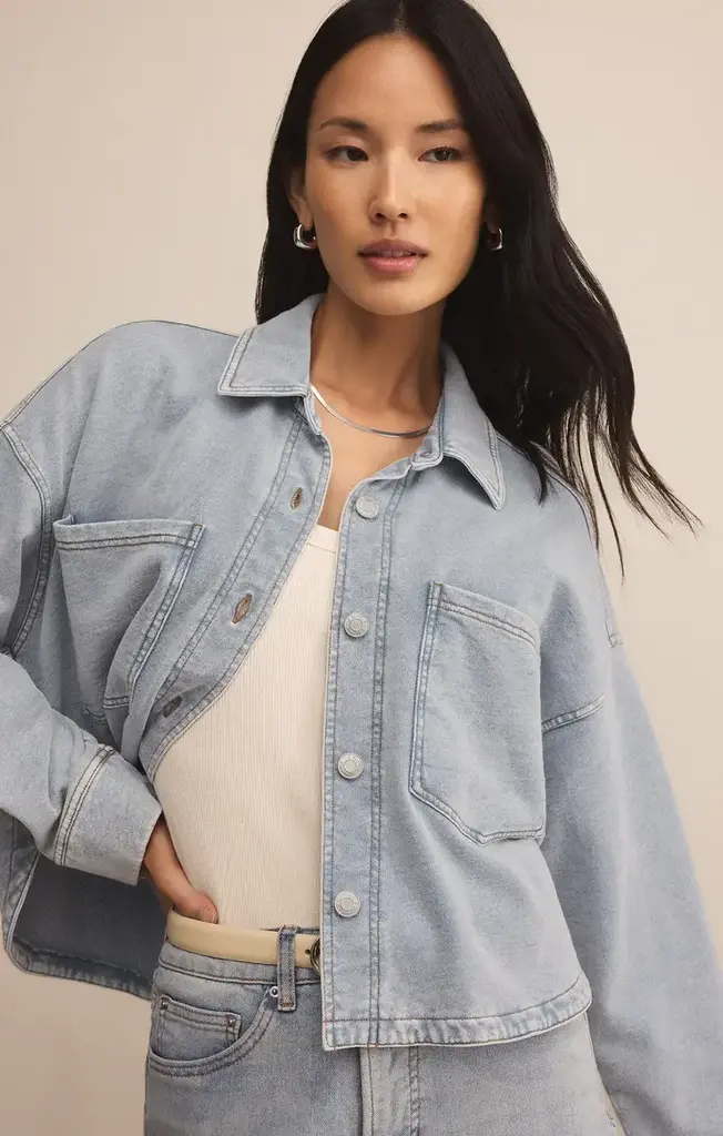 Z SUPPLY ALL DAY CROPPED KNIT JACKET