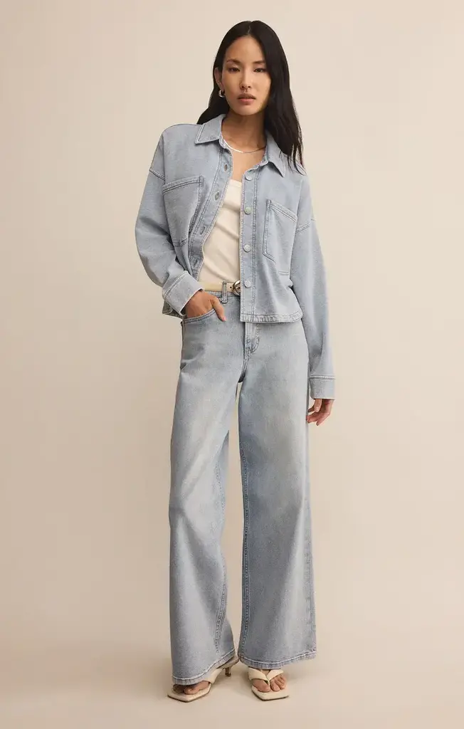 Z SUPPLY ALL DAY CROPPED KNIT JACKET