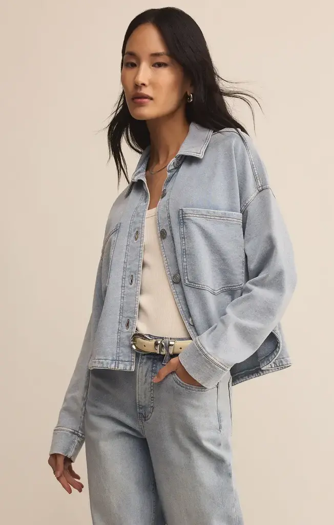 Z SUPPLY ALL DAY CROPPED KNIT JACKET