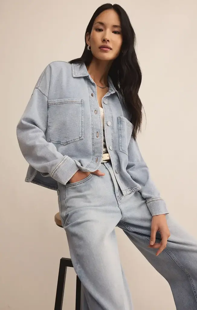 Z SUPPLY ALL DAY CROPPED KNIT JACKET