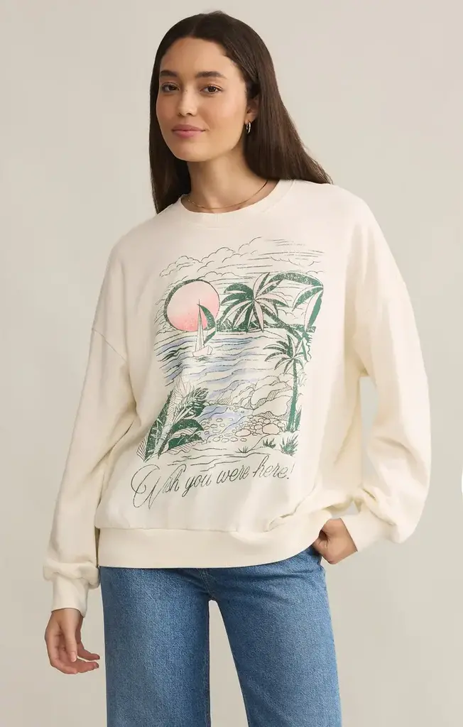 Z SUPPLY WISHES SUNDAY SWEATSHIRT