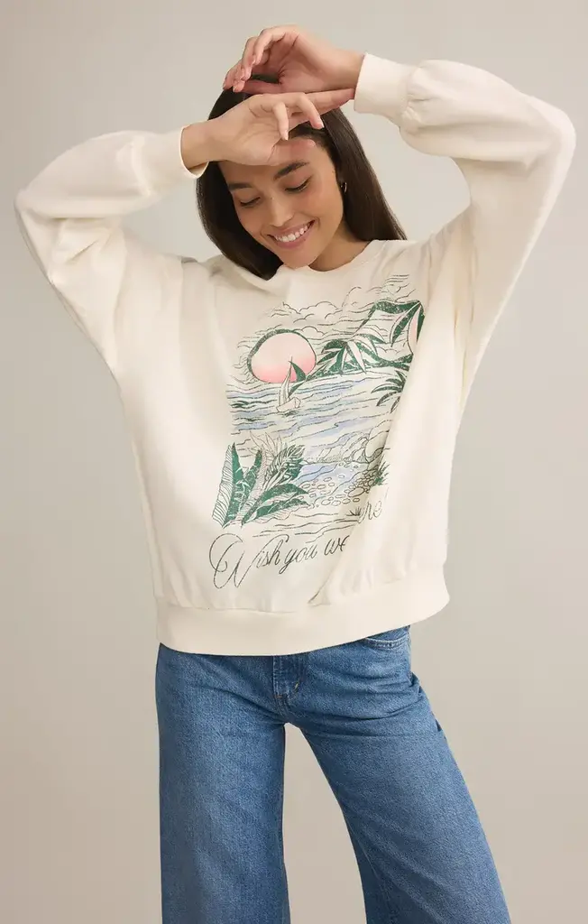Z SUPPLY WISHES SUNDAY SWEATSHIRT
