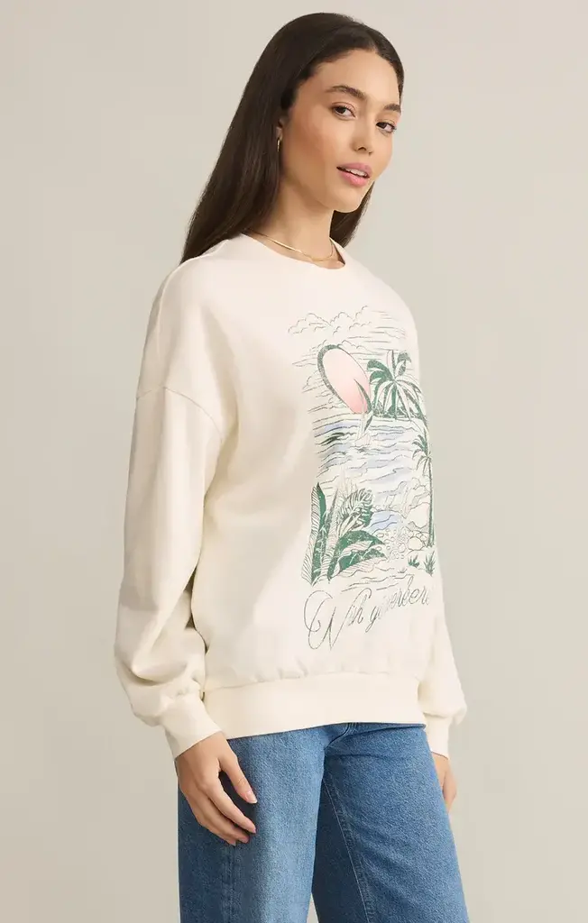 Z SUPPLY WISHES SUNDAY SWEATSHIRT