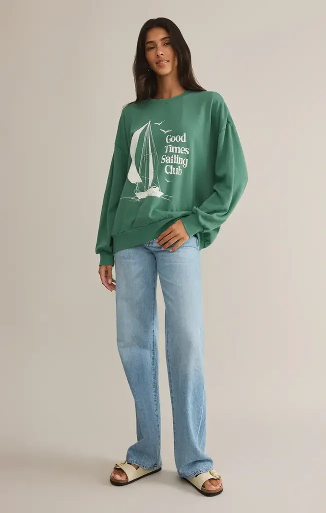 Z SUPPLY SAIL AWAY SUNDAY SWEATSHIRT
